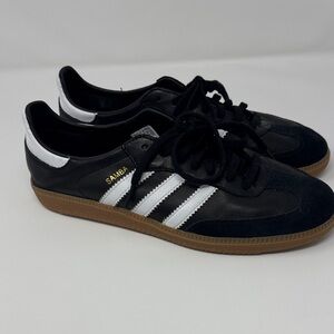 Men’s Adidas Samba Decon - Black White Gum Sole Sneakers